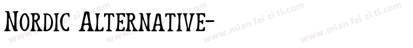 Nordic Alternative字体转换
